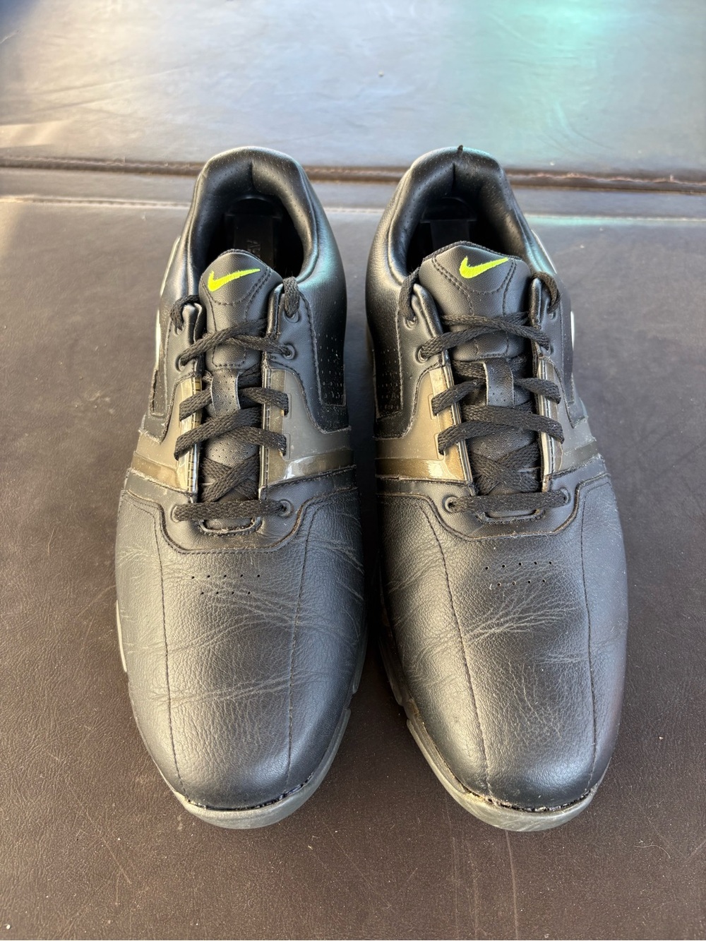 New Nike Lunarlon Golf Shoes Black Size 10.5 Rare Lunarlon No Box 561456-001